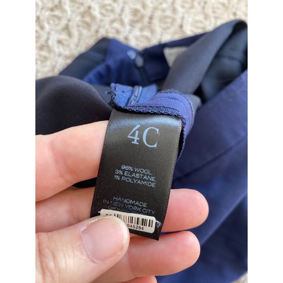 Pari Passu  Orsa Skirt Blue Wool Blend Waist 46 inches 4C (size 18) Plus - Picture 4 of 5